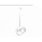 Adjustable LED ceiling lamp made of powder-coated aluminum Gador
