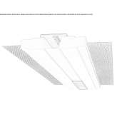 Wpuszczana lampa sufitowa LED Cristaly® Bobr