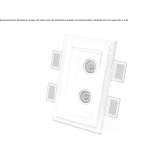 Wpuszczana lampa ścienna / sufitowa Cristaly® Saive