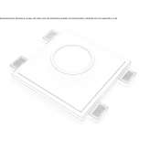 Wpuszczana lampa sufitowa LED Cristaly® Bathurst