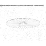 Mosiężna lampa sufitowa LED Eging