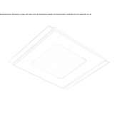Wpuszczana lampa sufitowa LED Cristaly® Zabrani