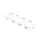 Wpuszczana lampa sufitowa LED Cristaly® Uljma