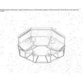Brass LED ceiling lamp Cicagna