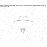 LED ceiling lamp made of Murano glass Tiffin