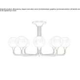 Murano glass ceiling lamp Sestu