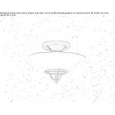 LED ceiling lamp made of Murano glass Tiffin