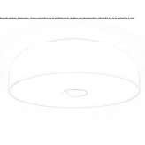 Opal glass ceiling lamp for the bathroom Vitis
