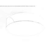 LED ceiling lamp made of glass and steel Kojetin