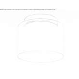 Ceiling lamp made of opal glass Carruba