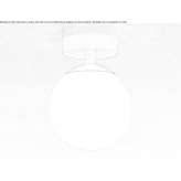 LED ceiling lamp made of glass and steel, dimmable Cervo