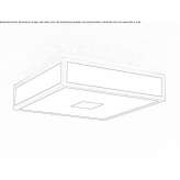 Steel LED ceiling lamp for the bathroom Paiania