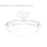 Glass ceiling lamp Matasaru