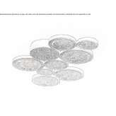 LED ceiling lamp handmade of bronze Chupaca