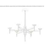 LED ceiling lamp made of glass Whaplode