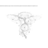 Handmade bronze ceiling lamp Semeac