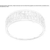 Glass ceiling lamp Delsbo