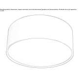 Aluminiowa lampa sufitowa LED Skogn