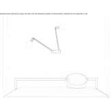 Adjustable steel LED wall lamp Senija