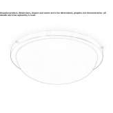 Glass ceiling lamp Cogorno
