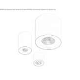 Aluminum LED ceiling lamp Bacani