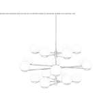 Handmade LED ceiling lamp Tuczno