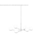 LED ceiling lamp handmade of metal Tuczno