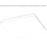 Kinkiet / lampa sufitowa z technopolimeru Gainford
