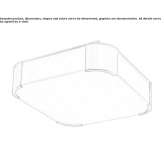 Glass ceiling lamp Killam