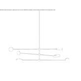 LED ceiling lamp handmade of metal Wayville