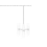 LED ceiling lamp handmade of frosted glass Bennekom