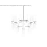 LED ceiling lamp handmade of frosted glass Bennekom