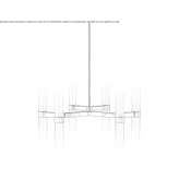 LED ceiling lamp handmade of frosted glass Bennekom
