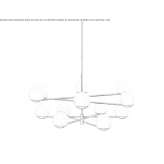 Handmade LED ceiling lamp Tuczno