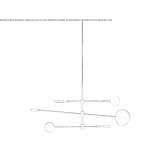LED ceiling lamp handmade of metal Wayville