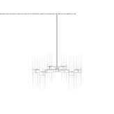 LED ceiling lamp handmade of frosted glass Bennekom