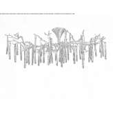 Ręcznie robiona lampa sufitowa z brązu Cimolais