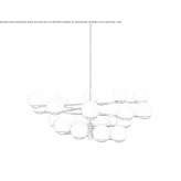 Handmade LED ceiling lamp Tuczno