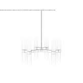 LED ceiling lamp handmade of frosted glass Bennekom