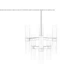 LED ceiling lamp handmade of frosted glass Bennekom