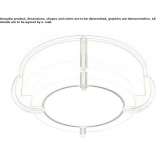 Glass ceiling lamp Svitavka