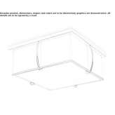 Glass ceiling lamp Lanham