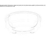 Glass ceiling lamp Aroneanu