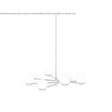 Handmade LED ceiling lamp Tuczno