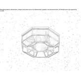 Brass and glass ceiling lamp Cicagna