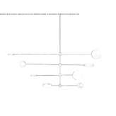LED ceiling lamp handmade of metal Wayville