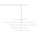 LED ceiling lamp handmade of metal Wayville
