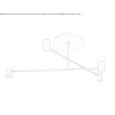 Metalowa lampa sufitowa LED Meldon