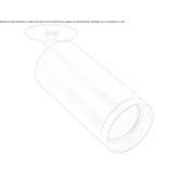 Adjustable ceiling lamp made of powder-coated aluminum Yalizava