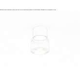 LED ceiling lamp made of glass and aluminum Marisel